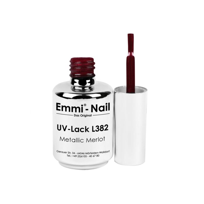 EMMI SHELLAC UV/LED PAINT METALLIC MERLOT -L382-