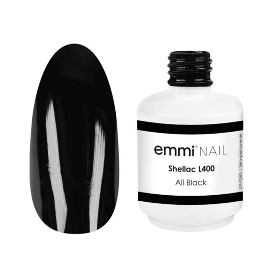 EMMI SHELLAC UV/LED VARNISH ALL BLACK -L400-
