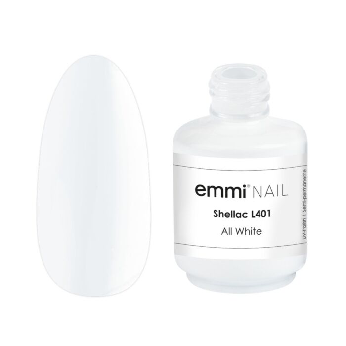 EMMI SHELLAC UV/LED VARNISH ALL WHITE -L401-